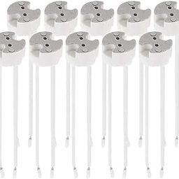 G4, GU5.3 Bi-Pin Ceramic Base Socket MR16, MR11 Halogen Incandescent LED Bulb Holder - Pack of 10-picture-15
