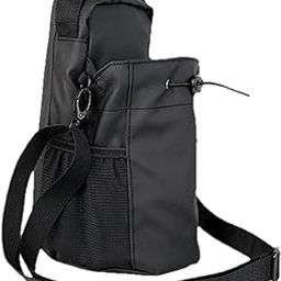 CALANDIS™ Water Bottle Carrier Drawstring Crossbody Purse for Travel Workout Men Women Black | Gym Bags | Fitness, Running & Yoga-image-19