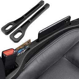 Universal Car Seat Gap Filler with Phone Holder and Card Storage, Black, 2-Pack-19