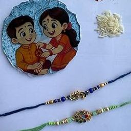 Gift Hamper for rakshabandhan/Gift Hamper for Brothers with Free Rakhi/frdge Magnet for Gift (Fridge Magnet +Rakhi+ Chocolate-image-58
