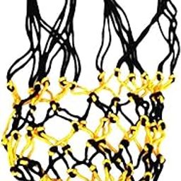 Mesh Sports Ball Bag Carrier for Volleyball Basketball Football Black Yellow-image-51