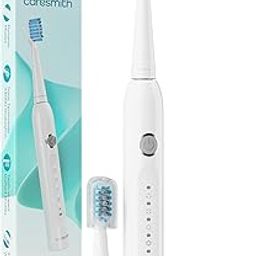 Caresmith SPARK New Rechargeable Electric Toothbrush For Adults | 2 Brush Heads | 5 Operational Modes (White, 1)-image-31