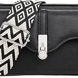 Crossbody Bags for Women Cross Body Purse with Guitar Strap Lightweight small Shoulder Bag of phone,key and money for Travel, shoppinf and party us bag(Color_Black)-image-17