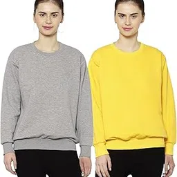 Mack Jonney Fleece Round Neck Sweatshirt for Women (Pack of 2)-SW_RN_MLG_Sky_002-P-picture-24