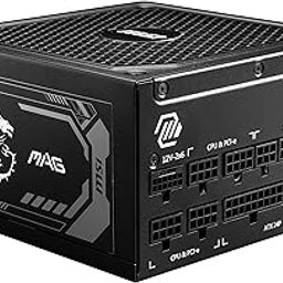 MSI MAG A1000GL PCIE5 Power Supply Unit, 1000W, 80 Plus Gold, ATX 3.1, PCIe 5.1 GPU Support, ATX PSU, Black Flat Cable-17