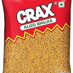 Crax Aloo Bhujia Namkeen 160g | Crunchy and Spicy Aloo Bhujia Snack | Indian Namkeen | Spicy Tadka | Social Gatherings, Fun Snack | Crunchy Gourmet Snacks for Parties, Drinks, Tea & Coffee | 100% Vegetarian-image-44