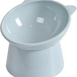 Plastic Raised Bowl Tilted 15 Degrees Elevated Cat Food And Water Bowls Set Anti Vomit Dog Kitten Food Dishes Pet For Cats And Small Dogs,?11.5 cm,H_11.5 cm,W_11.5 cm-11