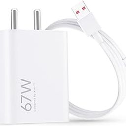 MI Xiaomi 67W Fast Charger USB-C Charging Adapter - Quick Charge 4.0 Power Delivery PD Charger with Cable for Redmi Note, Poco, Mi Phone Series (White)-25