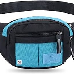 NFI essentials Waist Chest Bag for Men Women Belt Sling Pouch Crossbody Unisex Crossover Fanny Pack One Side Travel Hiking Zip Bag Multipurpose Adjustable Strap Shoulder Running Money Phone Bag-60