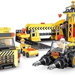 TRENDYTOYS Mining Construction Site Building Blocks Set – DIY Drill Trucks, Dumpers & Excavation Equipment Toy for Kids Ages 6+ | STEM Playset with Mini Figures & Rock Elements-image-9