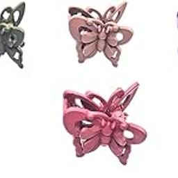 Matte Finish Butterfly Hair Claw Clips for Women & Girls | Stylish Hair Clips for Daily Use (Pack of 6)-0
