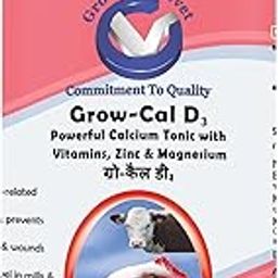 Growel Agrovet Grow – Cal D3: A Powerful Calcium Tonic with Vitamins, Zinc, Magnesium and Carbohydrates for Poultry,Cattle,Horses,Pigs,Goats,Sheep, Pigeons and Birds - 500 ml.-17