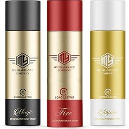 My Fragrance Original Magic, Fire, Impulse Deodorants Set For Men | Fresh and Authentic Fragrance | Long Lasting Deo (165ml Each, Combo of 3)-1