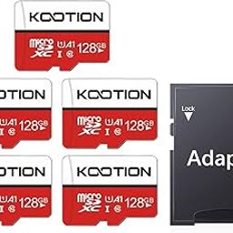 KOOTION 128GB Micro SD Card 5 Pack microSDXC UHS-I Memory Card with Adapter – U1, Full HD, C10 TF Flash Card for Smartphone-19