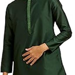 Men's Art Silk Thread Work Kurta (1pc)-image-23