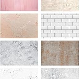 Premium Flatlay Tabletop Photography Backdrop Background, Double Sided Waterproof Paper for Food, Small Product Professional Photo Shoot (56x90cm, Pack of 4) 8 Designs (March)-23