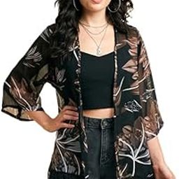 Floral Printed Georgette Shrug-19