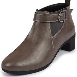 Women Flared Heel Boots-image-34