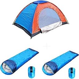 ATHRZ Camping Tent Portable Foldable Tent for Picnic/Hiking/Trekking Tent Dome Tent 2 Person Tent with Waterproof Thick Carry Bed Camping Bag Sleeping Bag 2 Pcs Sleeping Bag - 2TENTSLEEPING2-N11-image-8