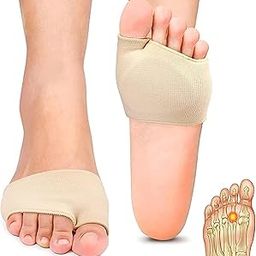 SWOPPLY Silicone Forefoot Pad for Pain Relief | Hallux Valgus for Foot | Bunion Sleeve | Metatarsal Sleeve Pad | Ball of Cushion for High Heels | Morton's Neuroma | Foot Support for Pain Relief Support Bunion Corrector Toe Sleeve-picture-15
