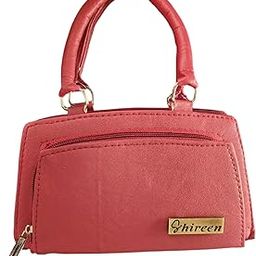 Solid Finish Top Handle Handbag For Women Small With 5 Pockets | Hand Held Handbag For Girls And Womens-image-84