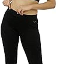 Women Girls Solid Polyester Spandex Sports Tights in Black Color- Aero Sprinter_XC-BK-image-59