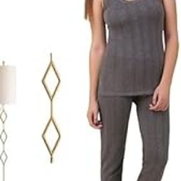 Women Sleeveless Thermal Top and Lower Set-image-97