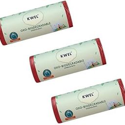 KWEL Plastic Disposable Garbage Bags/Dustbin Covers, 3 Rolls Of 30 Pieces-90 Bags Medium (19" X 21") Red-image-37