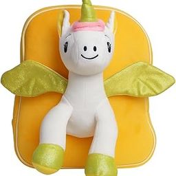 TOYTALES Unicorn Plush Kids Backpack | Soft Velvet Mini School & Travel Bag for Toddlers (2-5 Years) | Cartoon Animal Preschool Bag for Baby Girls & Boys-picture-28
