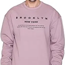 antiloop Men's Oversized Sweatshirt | Printed Fleece Sweatshirt | Drop Shoulder Sweatshirts for Men | Winter Sweatshirt for Men-picture-46