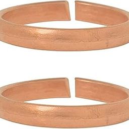 MHE Pure Copper Health Beneficial Adjustable Comfort Fit Rings For Men and Women (Pack of 2)-image-59