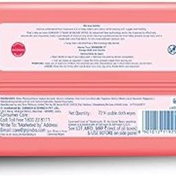Johnson's Baby Skincare Wipes with Lid, 72s Twin Pack (Pack of 2) (288 Wet Wipes)-image-94