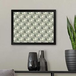 GADGETS WRAP Printed Photo Frame Matte Painting for Home Office Studio Living Room Decoration (11x9inch Black Framed) - Money Money Money-image-8