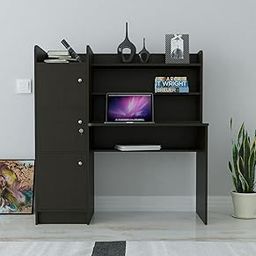 COUCH CULTURE Vision 3 Door Engineered Wood Office Table|Multi-Purpose Study Table|Computer Desk for Students|Work from Home|1 Year Warranty - Wenge Finish-25