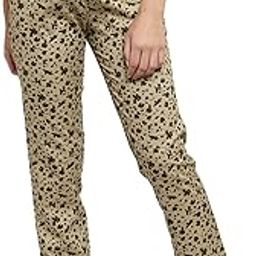 Printed Brown Color Cotton Track Pant for Women/Women Pyjama in Cotton/Lower for Women-image-1