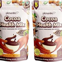 Plesantre Health Mix from Millets, Lentils, Nuts and Seeds - Premix to Make Drink or Porridge (200g x Pack of 2, Chocolate)-image-65