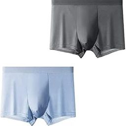 Men's Cotton Blend Boxer Shorts (Pack of 2) (Men Boxer Brief_Multicolour)(Pack of 2)-image-1