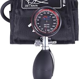 MCP Healthcare Palm Type Aneroid Blood Pressure Monitor Sphygmomanometer with Latex-Free Cuff – Professional Manual BP Monitor for Accurate Readings (Black)-16