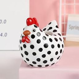 UJEAVETTE Rooster Planter Garden Planter Decorative Flower Pot for Home Office Kitchen-image-73