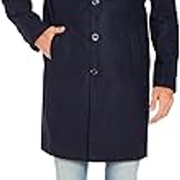 Men Pure Wool Collar Trench Coat | Winter Long Overcoat-image-29