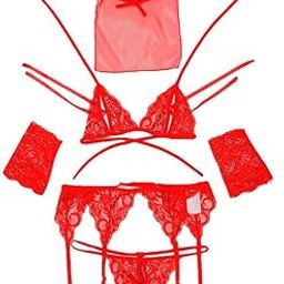 Lingerie for Women Mesh Teddy Bodysuit Exotic Halter Strappy Babydoll Sleepwear for Honeymoon and Anniversary Babydoll-image-36
