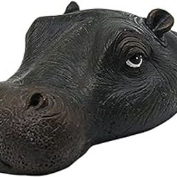 Resin Floating Hippo Head Decoy Yard Hippo Pool Floater Decor Mouth Closed|Home & Garden | Garden D?©Cor |1 Piece Floating Hippo Head Model-13