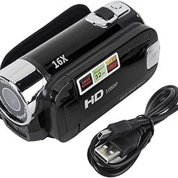 Handheld Video Camcorder, 1080P 16MP DV Camera 16x Digital Zoom Video Camera with 2.7in TFT Rotatable Screen and USB Cable (Black), ciciglowqnbdhtr4wz-11-picture-29