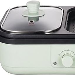 ATORSE Electric Hotpot with Grill Mini Shabu Pot and Griddle for Party Outdoor Home-image-38