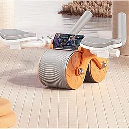 Calyrex Ab Wheel Roller with Elbow Support, Automatic Rebound Abdominal Wheel, Ab Wheel Roller for Core Workout, Smartsaker Ab Wheel Roller with Phone Holder, 4d Ab Wheel Roller -Office, Home, Outdoor-20