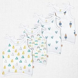 1ST STEP Knot Type 100% Organic Muslin Jhabla (White, Large (6-9Months))-picture-17