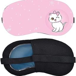 KWENZY Premium Reusable Cooling Gel Eye Mask For Sleeping - Hot & Cold Therapy For Puffy Eyes, Dark Circles, Headache Relief, Eye Strain - Adjustable Strap, Soft Fabric Backing, Ideal For Travel, Meditation & Relaxation - Unisex Sleep Aid Mask For Men & Women (EM25)-picture-36