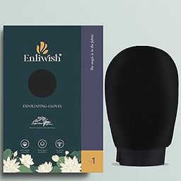 ENLIWISH Exfoliating Gloves Exfoliating Body Glove Body Scrub Glove Skin Exfoliating Gloves Dead Skin Remover and Exfoliator for Body Scrub Glove for Men and Women (Black (Sensitive & Normal))-image-81