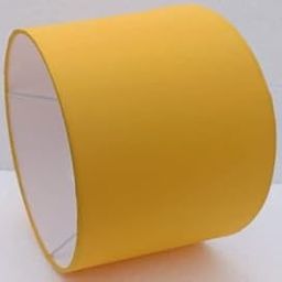 Falcon Traders Modern Cotton Fabric Lamp Shade, 12 Inches, Yellow, for Table and Floor Lamps-21
