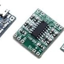 Combo of PAM8403 with Bluetooth Stereo Audio Receiver and Charger Module | Micro USB 5V 1A Lithium Battery Charging Converter, Multicolour-18
